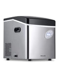 Newair Portable Ice Maker 50 lb. Daily, 12 Cubes in Under 7 Minutes - Compact Countertop Design - 3 Size Bullet Shaped Ice - for Kitchen/Office/RV/Bar - Stainless Steel
